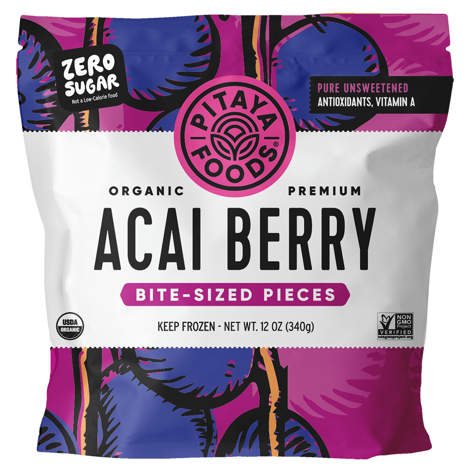 Organic Acai Berry Bite Sized Pieces