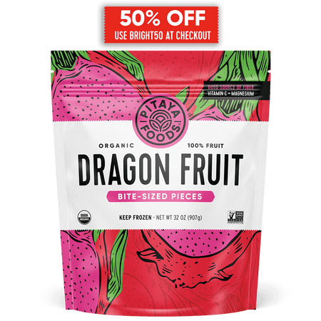 Organic Dragon Fruit Snack-Sized Pieces 2Lb