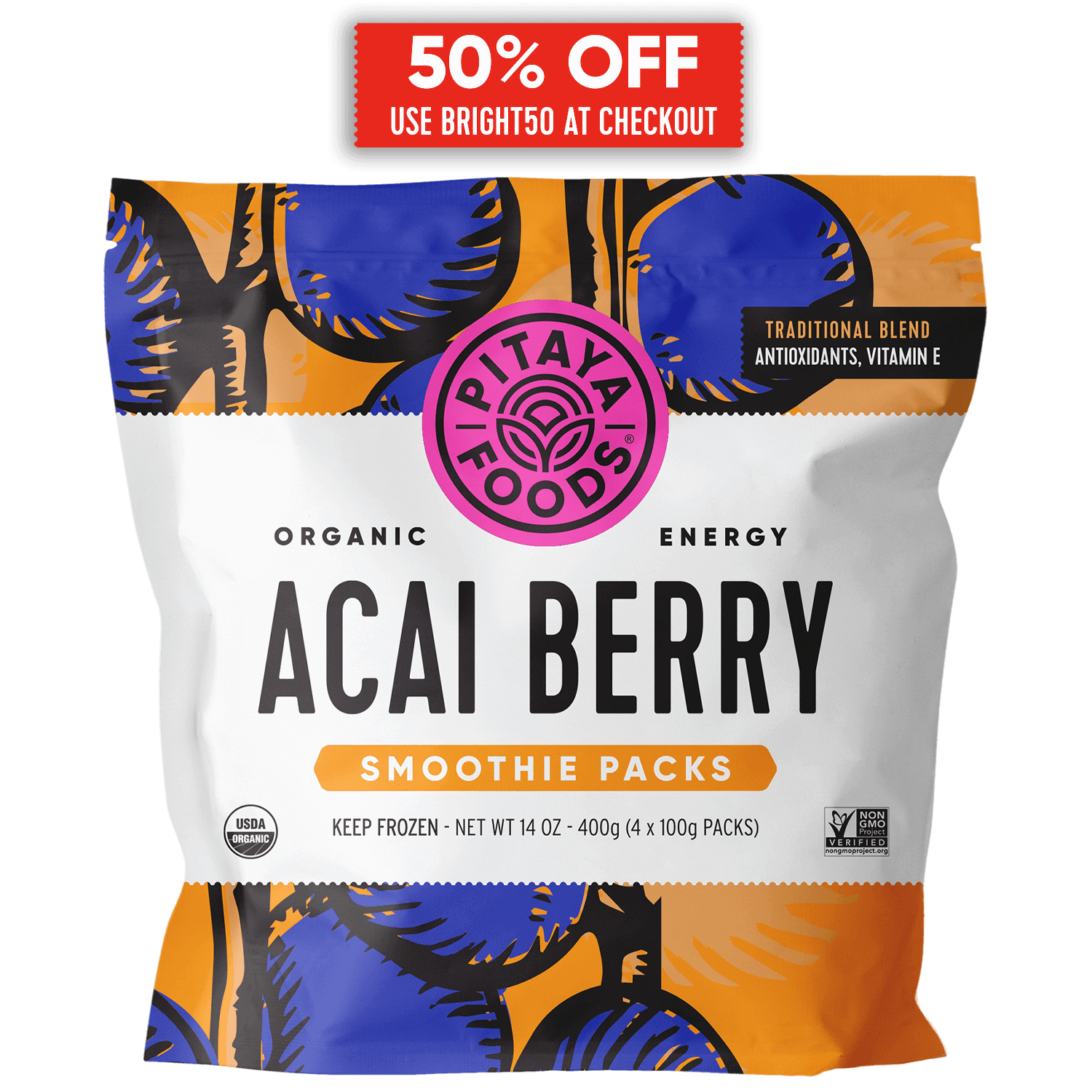 Organic Acai Traditional Smoothie Packs