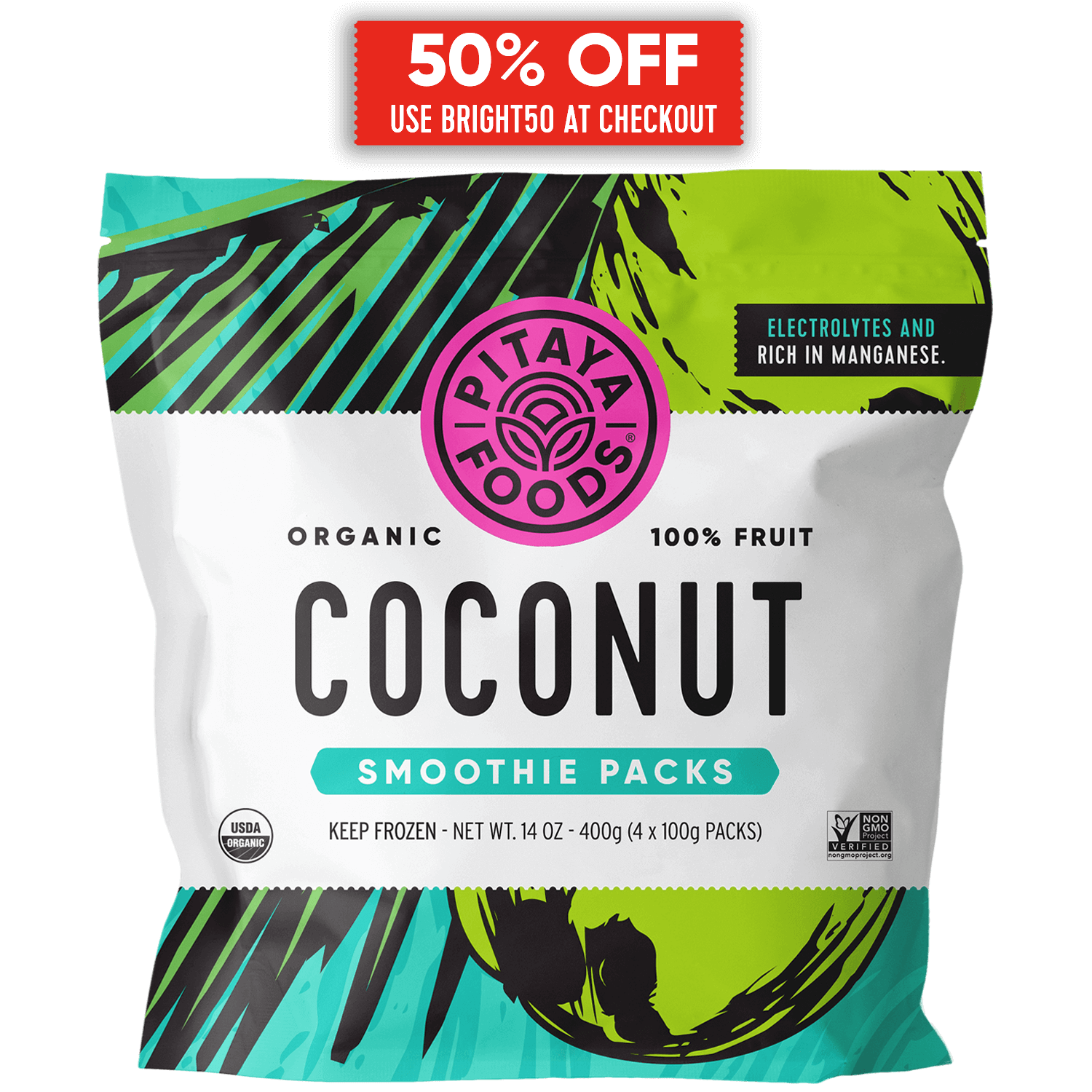 Organic Coconut Smoothie Packs