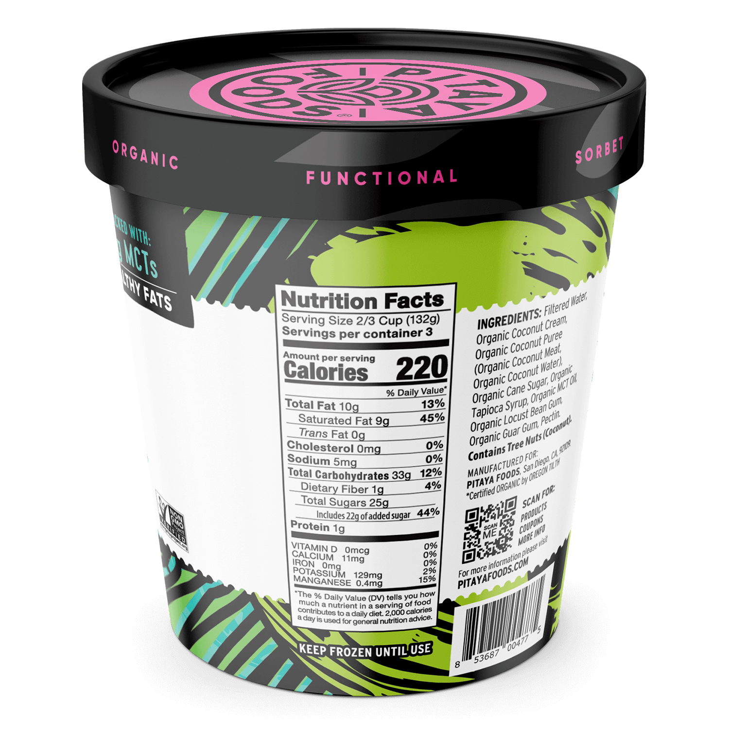 Organic Coconut Sorbetter® Sorbet Pint