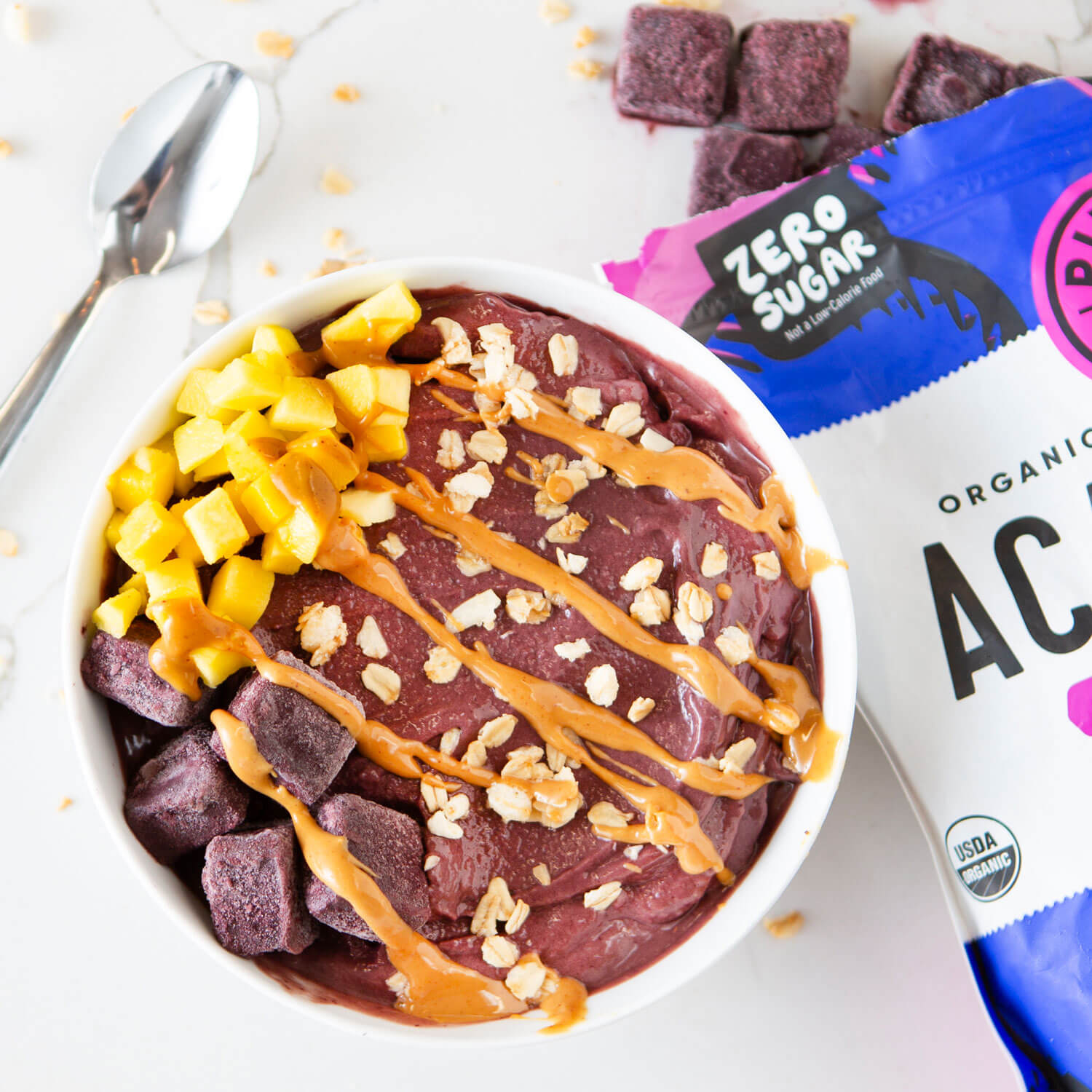 Organic Acai Berry Bite-Sized Pieces 2Lb