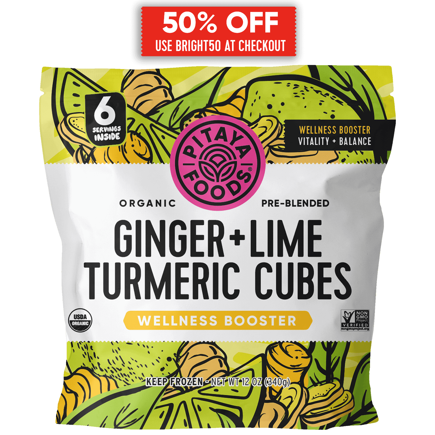 Organic Ginger Lime Turmeric Wellness Booster