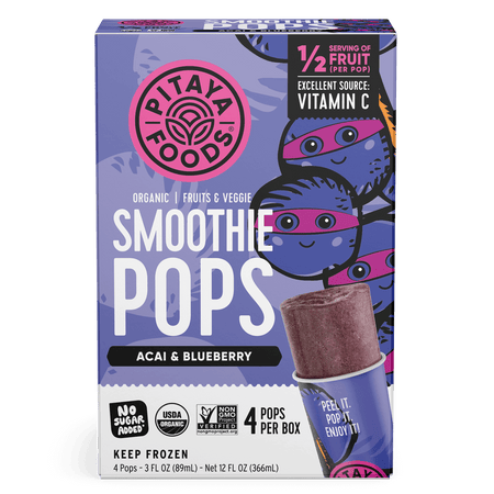 Organic Acai Blueberry Smoothie Pops